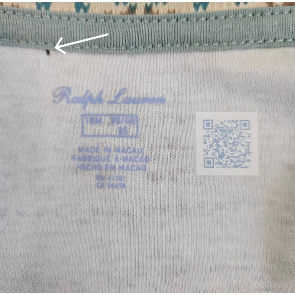 Ralph Lauren Fair Isle Shawl-Collar Coverall | Baby 18 Months | MINOR FLAW - Picture 8 of 15